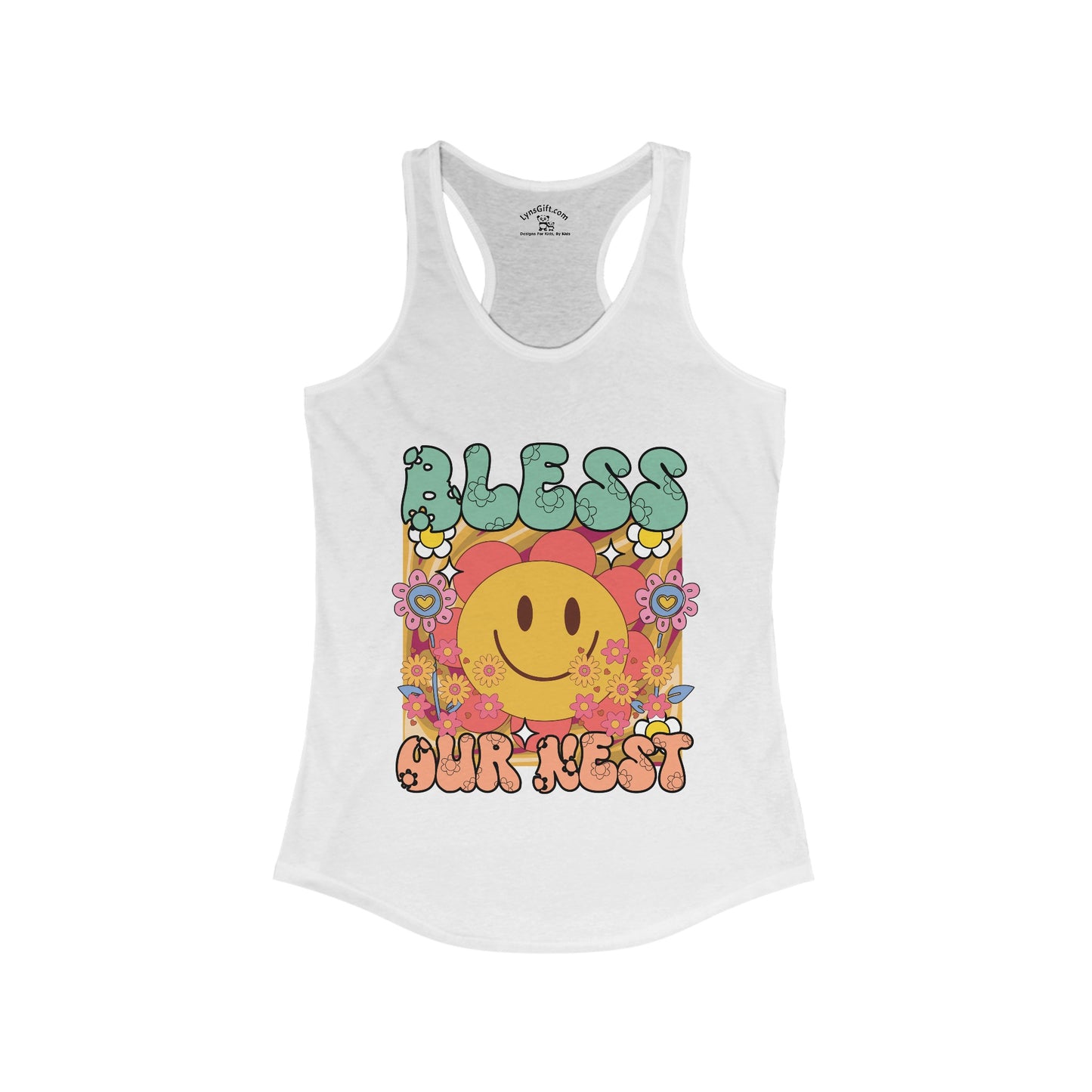 Bless Our Nest Retro - Women's Ideal Racerback Tank