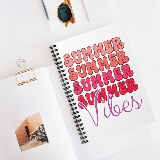 Summer Vibes - Spiral Notebook - Ruled Line