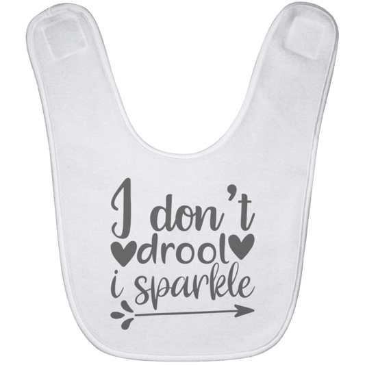 I Don't Drool, I Sparkle Baby Bib