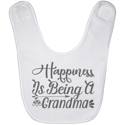 Happiness Is Being A Grandma Baby Bib