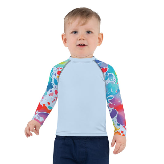 Childrens Rash Guard - Splash of Color