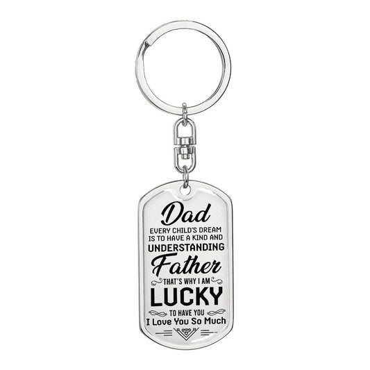 Every Childs Dream - Graphic Dog Tag Keychain