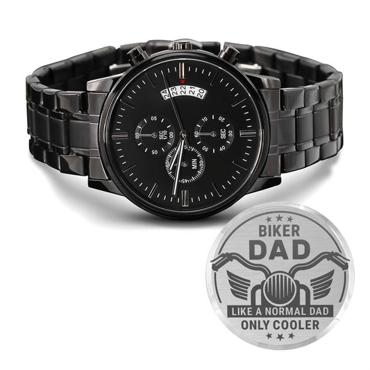 Biker Dad - Engraved Watch