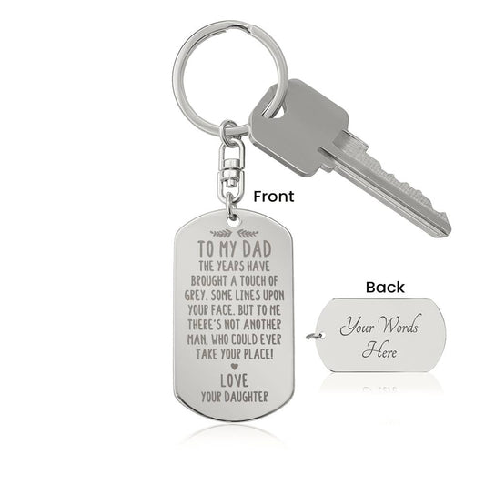 The years have brought - Engraved Dog Tag Keychain