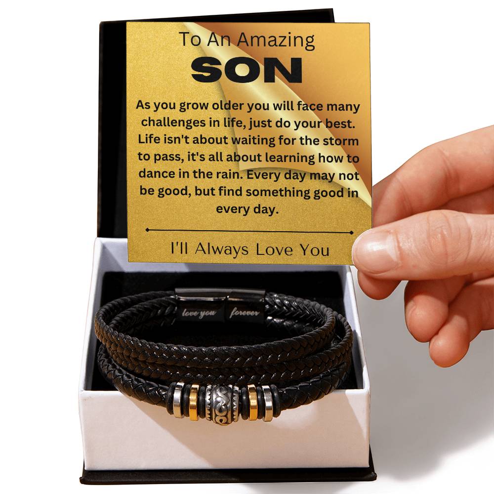 To An Amazing Son - Love You Forever Bracelet