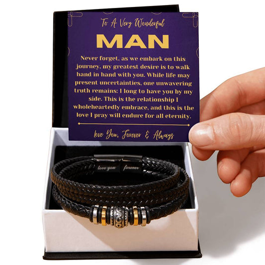 To A Very Wonderful Man - Love You Forever Bracelet