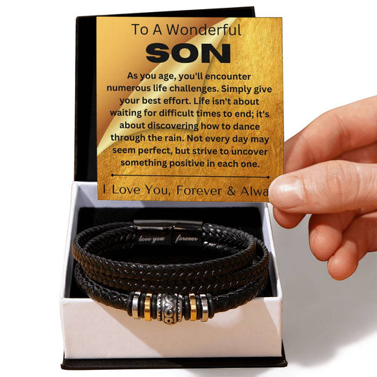 To A Wonderful Son - Love You Forever Bracelet