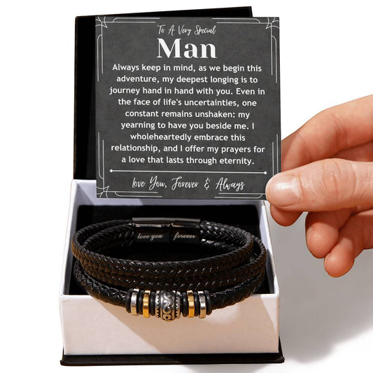 To A Very Special Man - Love You Forever Bracelet