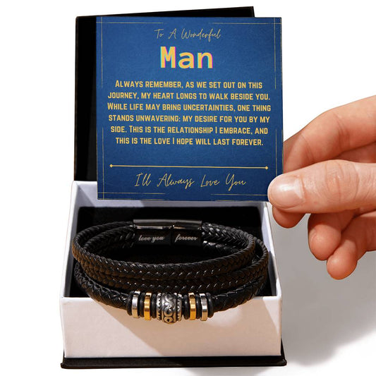 To A Wonderful Man - Love You Forever Bracelet