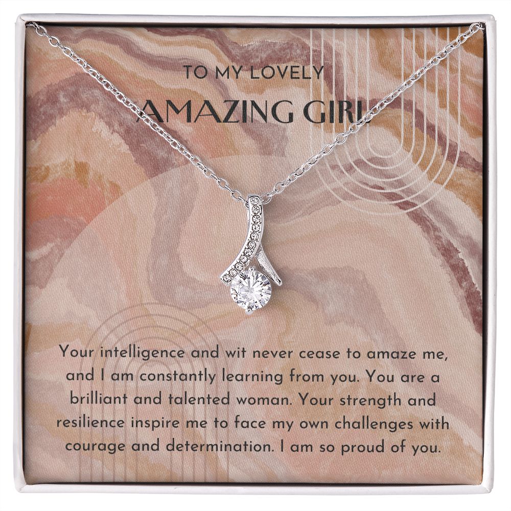 Alluring Beauty Necklace - To My Lovely Amazing Girl